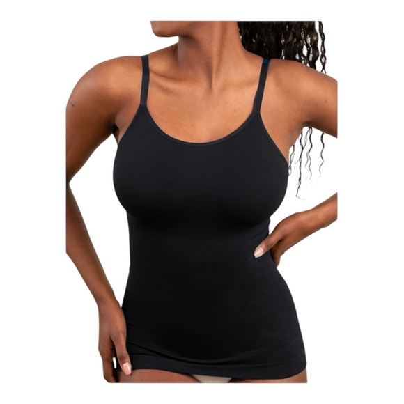 Shapermint Essentials All Day Every Day Shaping Scoop Neck Cami Black - Picture 1 of 12